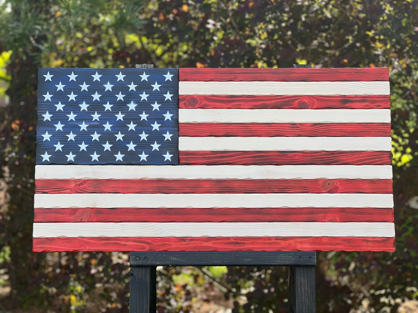 Wooden American Flag