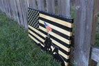 Rustic Wooden Iwo Jima Flag