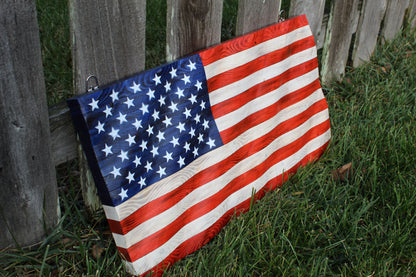 Wavy Wooden American Flag