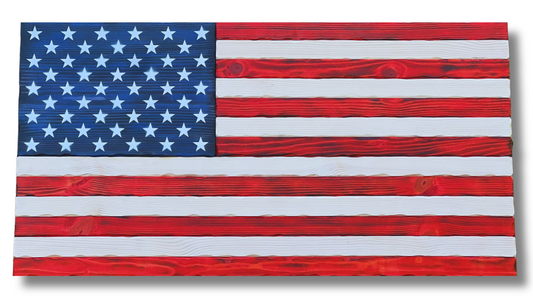 Wooden American Flag